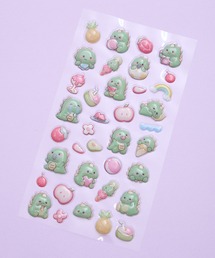 SHIZUTA（シズタ）の「SZT：ぷくぷく３D　デコステッカー　ゆるっとダイナソーフレンズ　ぷっくりシール（ステッカー/テープ）」