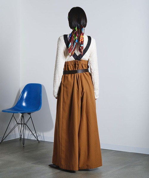 ROSE BUD（ローズバッド）の「(mici)BACK CROSS OVERALLS（サロペット/オーバーオール・レディース・ブラウン/ブラック・S/M）」の7枚目の写真