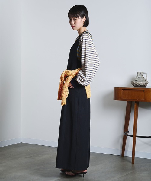 ROSE BUD（ローズバッド）の「(mici)BACK CROSS OVERALLS（サロペット/オーバーオール・レディース・ブラウン/ブラック・S/M）」の16枚目の写真