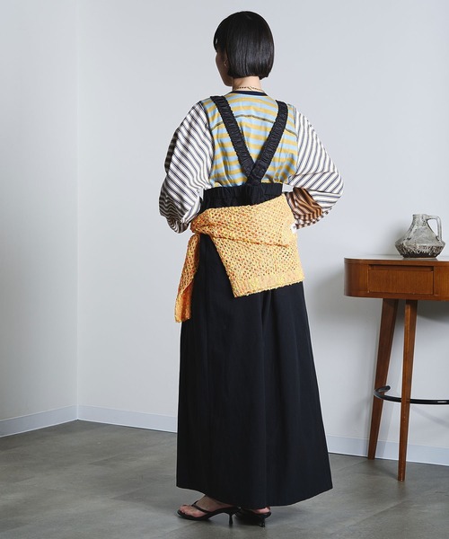 ROSE BUD（ローズバッド）の「(mici)BACK CROSS OVERALLS（サロペット/オーバーオール・レディース・ブラウン/ブラック・S/M）」の17枚目の写真