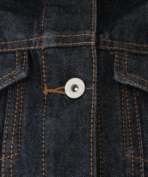 Another Edition(アナザーエディション)の「【WEB店舗限定】デニムGジャケット/ aeBC DNM G-JK(デニムジャケット・レディース・ネイビー/コバルトブルー・MEDIUM/SMALL)」の7枚目の写真