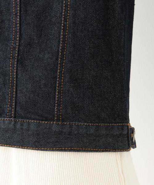 Another Edition(アナザーエディション)の「【WEB店舗限定】デニムGジャケット/ aeBC DNM G-JK(デニムジャケット・レディース・ネイビー/コバルトブルー・MEDIUM/SMALL)」の10枚目の写真