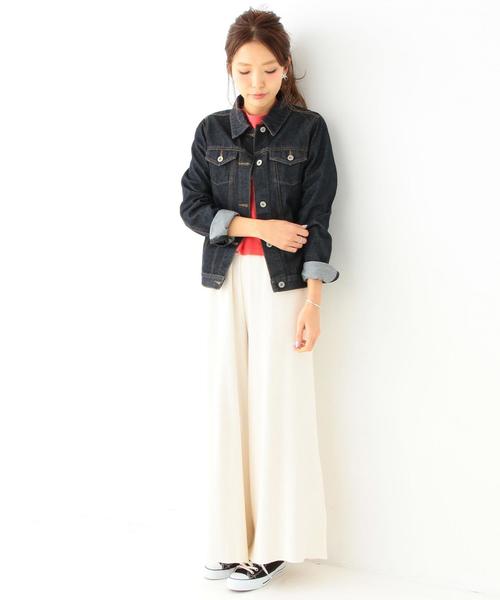 Another Edition(アナザーエディション)の「【WEB店舗限定】デニムGジャケット/ aeBC DNM G-JK(デニムジャケット・レディース・ネイビー/コバルトブルー・MEDIUM/SMALL)」の12枚目の写真