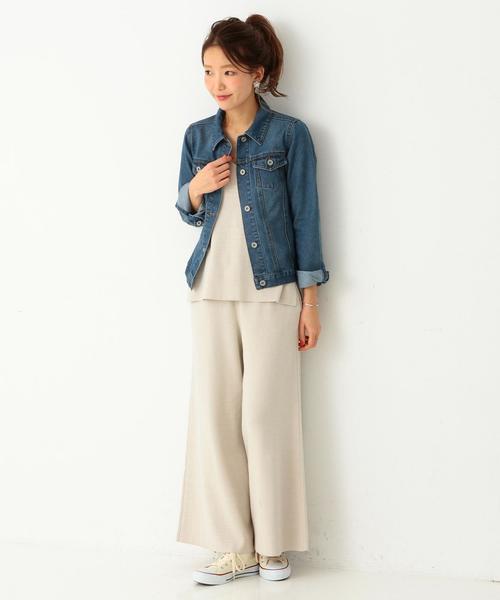 Another Edition(アナザーエディション)の「【WEB店舗限定】デニムGジャケット/ aeBC DNM G-JK(デニムジャケット・レディース・ネイビー/コバルトブルー・MEDIUM/SMALL)」の8枚目の写真