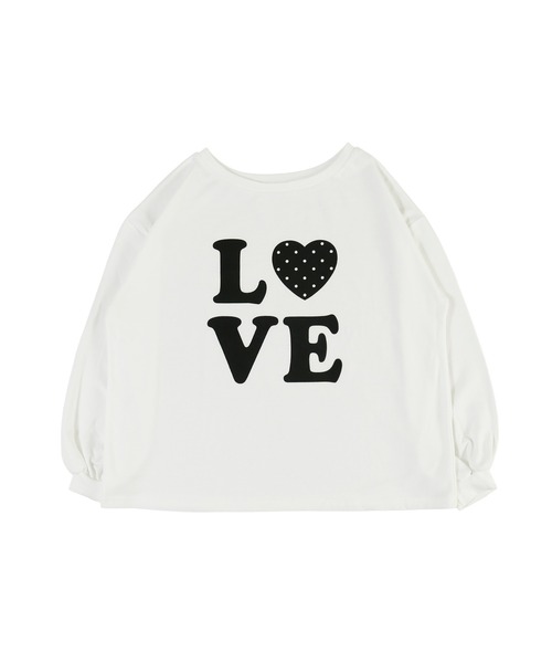 WC(ダブル シー)の「LOVEドットオフショルビッグトップス(Tシャツ/カットソー・レディース・ブラック/ホワイト・FREE)」の13枚目の写真