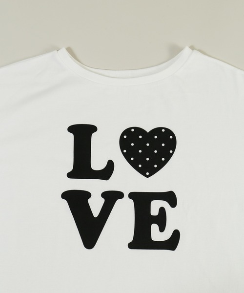 WC(ダブル シー)の「LOVEドットオフショルビッグトップス(Tシャツ/カットソー・レディース・ブラック/ホワイト・FREE)」の15枚目の写真