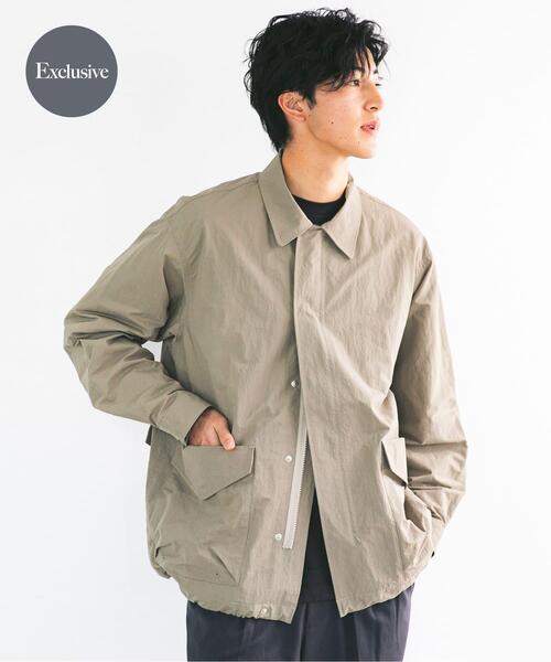 Snow Peak(スノーピーク)の「『別注』Snow Peak Apparel×DOORS NYLON WASHER JACKET(ナイロンジャケット・メンズ・ブラック/チャコールグレー/ベージュ・MEDIUM/X-LARGE/LARGE)」の3枚目の写真
