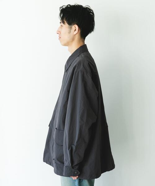 Snow Peak(スノーピーク)の「『別注』Snow Peak Apparel×DOORS NYLON WASHER JACKET(ナイロンジャケット・メンズ・ブラック/チャコールグレー/ベージュ・MEDIUM/X-LARGE/LARGE)」の19枚目の写真