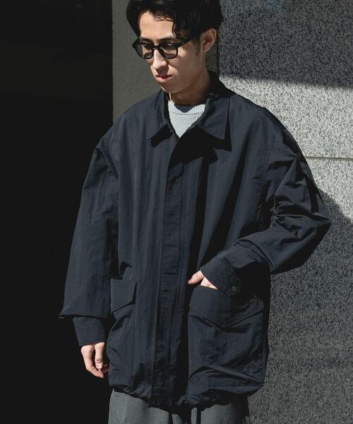 Snow Peak(スノーピーク)の「『別注』Snow Peak Apparel×DOORS NYLON WASHER JACKET(ナイロンジャケット・メンズ・ブラック/チャコールグレー/ベージュ・MEDIUM/X-LARGE/LARGE)」の8枚目の写真