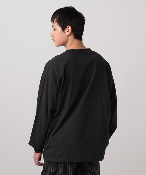 BAYFLOW(ベイフロー)の「【WEB限定】ベーシックポケットロンT / 無地 / ヘビーウェイト(Tシャツ/カットソー・メンズ・グレー/チャコールグレー/ブラック/グレイッシュベージュ/カーキ/ホワイト・SMALL/MEDIUM/LARGE)」の19枚目の写真