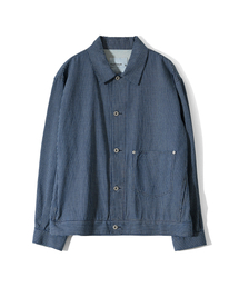Liverty Denim Check Jacket Navy