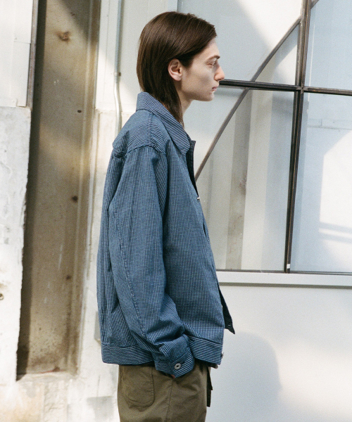 HORLISUN(ホーリーサン)の「Liverty Denim Check Jacket Navy(その他アウター・メンズ・その他・SMALL/MEDIUM/LARGE)」の7枚目の写真