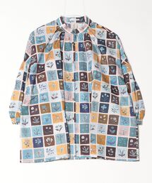 sandy | スタンドカラーギャザーブラウス(シャツ/ブラウス)