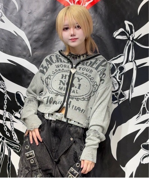 BONZO HOODIE-S-KNIT(ボンゾ フーディｰエス-ニット)ロゴジャガード