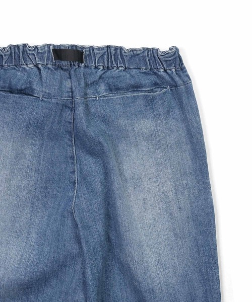 The DUFFER of ST.GEORGE(ザダファーオブセントジョージ)の「LINEN BLEND WEBBING BELT WIDE DENIM:麻混ストレッチ 2タック イージー ワイドテーパード デニムパンツ(デニムパンツ・メンズ・ダークインディゴブルー/インディゴブルー・MEDIUM/SMALL/X-LARGE/LARGE)」の14枚目の写真