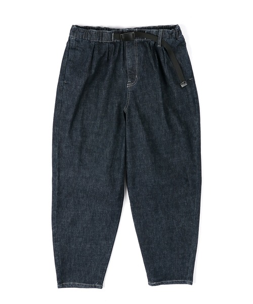 The DUFFER of ST.GEORGE(ザダファーオブセントジョージ)の「LINEN BLEND WEBBING BELT WIDE DENIM:麻混ストレッチ 2タック イージー ワイドテーパード デニムパンツ(デニムパンツ・メンズ・ダークインディゴブルー/インディゴブルー・MEDIUM/SMALL/X-LARGE/LARGE)」の10枚目の写真