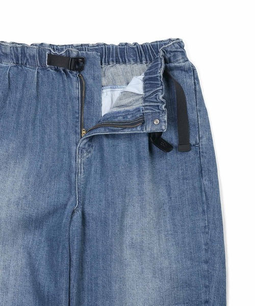 The DUFFER of ST.GEORGE(ザダファーオブセントジョージ)の「LINEN BLEND WEBBING BELT WIDE DENIM:麻混ストレッチ 2タック イージー ワイドテーパード デニムパンツ(デニムパンツ・メンズ・ダークインディゴブルー/インディゴブルー・MEDIUM/SMALL/X-LARGE/LARGE)」の11枚目の写真