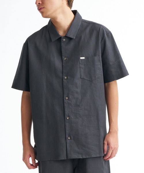 RVCA（ルーカ）の「RVCA メンズ TOKYO VACANCY SHIRT 半袖シャツ 【2026年春夏モデル】（シャツ/ブラウス・メンズ・ブラック系その他/ナチュラル/グレー系その他・MEDIUM/LARGE/X-LARGE/SMALL）」の2枚目の写真