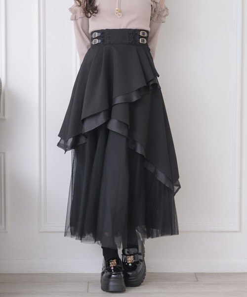 couture BY ROJITA(クチュールバイロジータ)の「異素材アシメフレアスカート(スカート・レディース・その他/ブラック/グレー・FREE)」の22枚目の写真