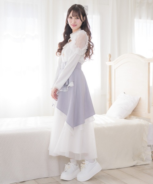 couture BY ROJITA(クチュールバイロジータ)の「異素材アシメフレアスカート(スカート・レディース・その他/ブラック/グレー・FREE)」の17枚目の写真