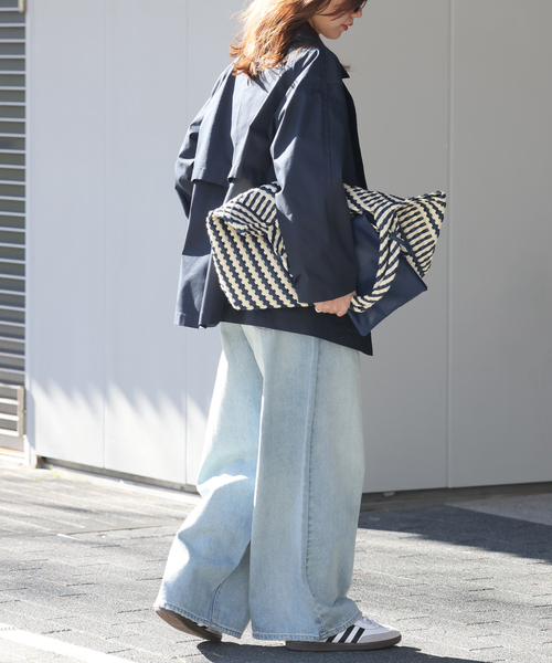 JOURNAL STANDARD relume（ジャーナルスタンダード　レリューム）の「《追加2 / 手洗い可》ハーフトレンチコート（トレンチコート・レディース・ネイビー/ベージュ・38/36）」の18枚目の写真