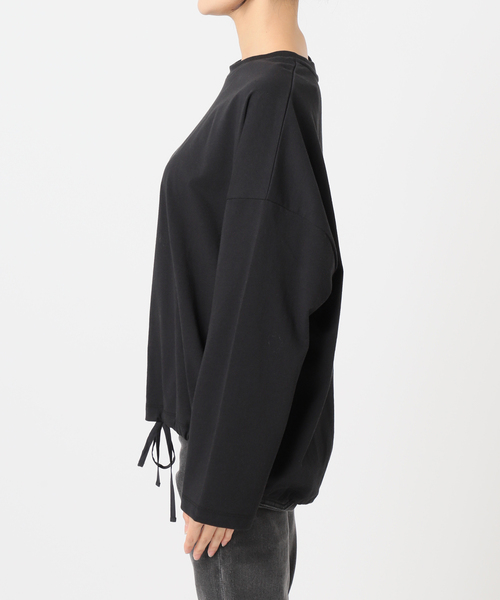 JOURNAL STANDARD relume（ジャーナルスタンダード　レリューム）の「《追加2》ギャザーヘムロングスリーブ（Tシャツ/カットソー・レディース・ブラック/ナチュラル/ネイビー/ホワイト/ライトグレー・FREE）」の16枚目の写真