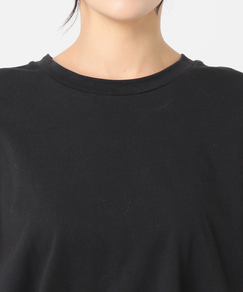 JOURNAL STANDARD relume（ジャーナルスタンダード　レリューム）の「《追加2》ギャザーヘムロングスリーブ（Tシャツ/カットソー・レディース・ブラック/ナチュラル/ネイビー/ホワイト/ライトグレー・FREE）」の18枚目の写真