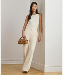 LAUREN RALPH LAUREN | ストレッチ クレープ ストレート パンツ(その他パンツ)