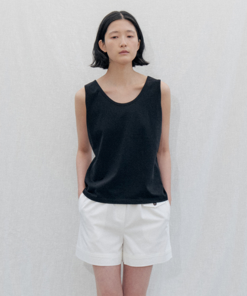 STEP AROUND（ステップアラウンド）の「Soft Cotton Pocket Banding Shorts_WHITE（その他パンツ・レディース・その他・SMALL/MEDIUM）」の3枚目の写真