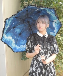 axes femme | 夜空柄晴雨兼用パゴダ傘(長傘)