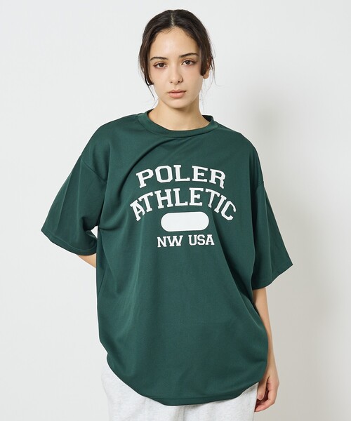 POLeR(ポーラー)の「【POLeR/ポーラー】ATHLETIC ロゴTシャツ / 61MCV0036 / ユニセックス(Tシャツ/カットソー・メンズ・グリーン/ネイビー/ブラック・M/L)」の3枚目の写真