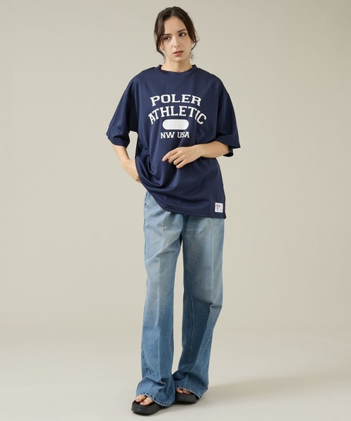 POLeR(ポーラー)の「【POLeR/ポーラー】ATHLETIC ロゴTシャツ / 61MCV0036 / ユニセックス(Tシャツ/カットソー・メンズ・グリーン/ネイビー/ブラック・M/L)」の14枚目の写真