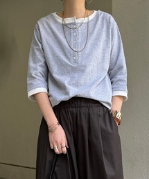 LBC | ヘンリーネックレイヤー7分袖Tシャツ(Tシャツ/カットソー)