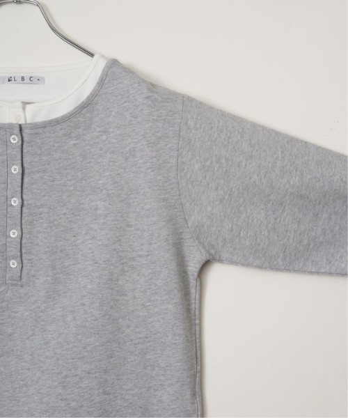 LBC（エルビーシー）の「ヘンリーネックレイヤー7分袖Tシャツ（Tシャツ/カットソー・レディース・ブルー/グレー/ブラック/ピンク・L/M）」の18枚目の写真