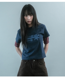 NICE GHOST CLUB | STARDUST 3STAR CROP TEE_NAVY(NG2GMFT539A)(Tシャツ/カットソー)