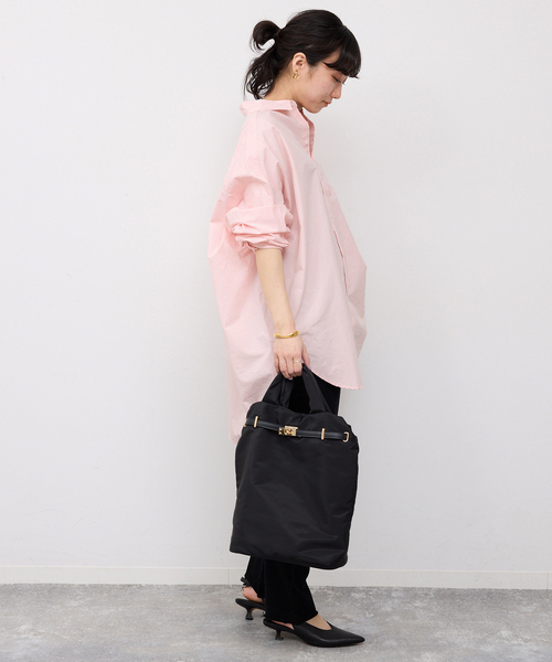 SLOBE IENA(スローブイエナ)の「《WEB限定/追加》オーバーサイズシャツ(シャツ/ブラウス・レディース・ピンク系その他/スカイブルー/ホワイト・FREE)」の22枚目の写真