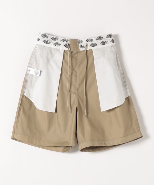 Dickies(ディッキーズ)の「DICKIES:〈洗濯機可能〉ツイル ツータック ショート パンツ(その他パンツ・レディース・ベージュ/ブラック・ONE SIZE)」の9枚目の写真