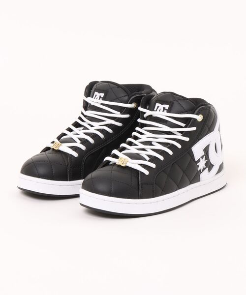 DC SHOES(ディーシーシューズ)の「DC SHOES ディーシーシューズ ALLIANCE HI SE SN レディーススニーカー ハイカット(アライアンスハイSESN) DM261302 BWG ブラック/ホワイト(スニーカー・レディース・ブラック×ホワイト・23.0cm/23.5cm/24.0cm/24.5cm/25.0cm)」の1枚目の写真