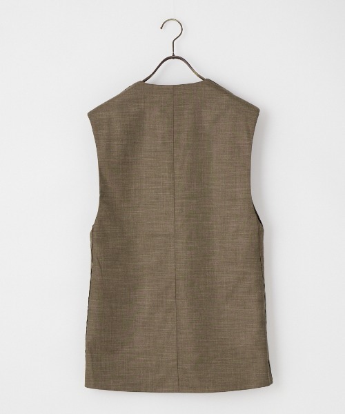 anuke（アンヌーク）の「[anuke/アンヌーク] キーネック オーバーベスト（ベスト・レディース・ブラック/ブラウン・36）」の17枚目の写真