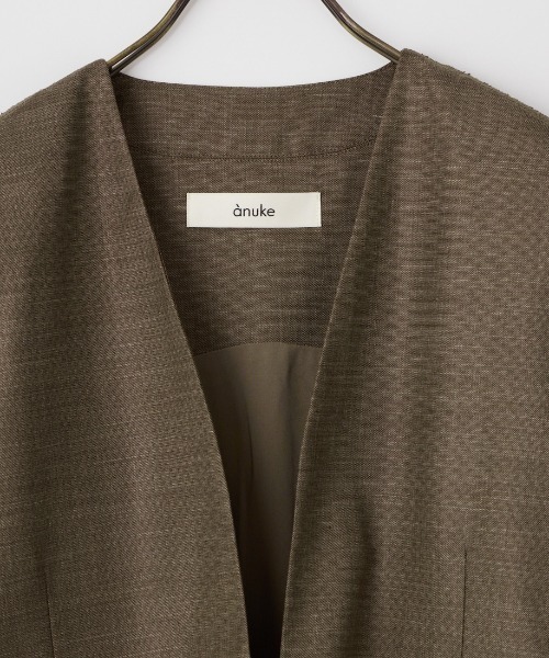 anuke（アンヌーク）の「[anuke/アンヌーク] キーネック オーバーベスト（ベスト・レディース・ブラック/ブラウン・36）」の18枚目の写真