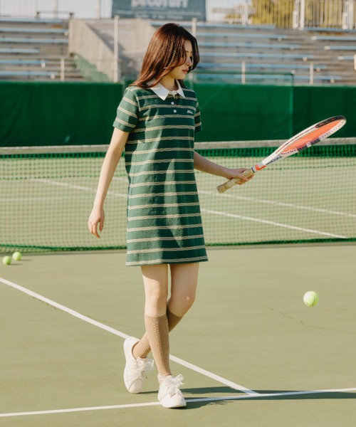 JILL by JILL STUART（ジルバイジルスチュアート）の「Russell Athletic別注ラガーワンピース（ワンピース・レディース・ピンク系その他/ネイビー/グリーン系その他・FREE）」の7枚目の写真