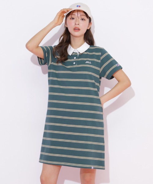 JILL by JILL STUART（ジルバイジルスチュアート）の「Russell Athletic別注ラガーワンピース（ワンピース・レディース・ピンク系その他/ネイビー/グリーン系その他・FREE）」の16枚目の写真