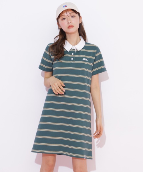 JILL by JILL STUART（ジルバイジルスチュアート）の「Russell Athletic別注ラガーワンピース（ワンピース・レディース・ピンク系その他/ネイビー/グリーン系その他・FREE）」の19枚目の写真
