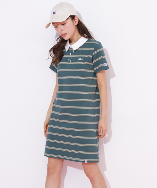 JILL by JILL STUART（ジルバイジルスチュアート）の「Russell Athletic別注ラガーワンピース（ワンピース・レディース・ピンク系その他/ネイビー/グリーン系その他・FREE）」の20枚目の写真