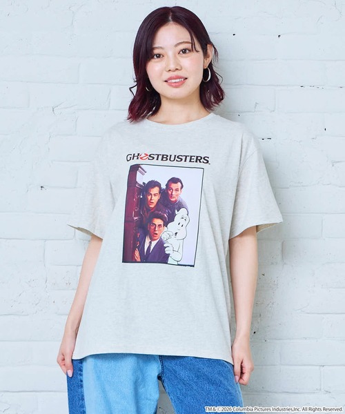MARKEY'S（マーキーズ）の「【GHOSTBUSTERS/ゴーストバスターズ】別注プリントTシャツ/おとな（Tシャツ/カットソー・レディース・ターコイズブルー/キナリ・160cm/180cm）」の2枚目の写真