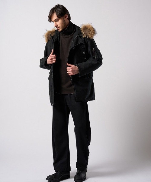 wjk(ダヴルジェイケイ)の「mj11521- heavy moleskin N-3B フライトジャケット(1879 co32j)(ミリタリージャケット・メンズ・カーキオリーブ/ブラック・S/M/L/XL)」の13枚目の写真