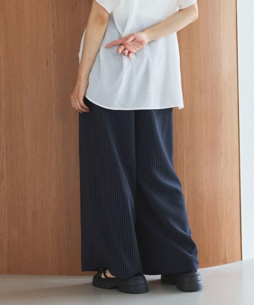 Liora by archives(リオラバイアルシーヴ)の「ストライプイージーパンツ(その他パンツ・レディース・チャコールグレー/ベージュ/ネイビー・SMALL/MEDIUM/LARGE/P/S)」の15枚目の写真