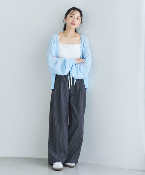 Liora by archives(リオラバイアルシーヴ)の「ストライプイージーパンツ(その他パンツ・レディース・チャコールグレー/ベージュ/ネイビー・SMALL/MEDIUM/LARGE/P/S)」の8枚目の写真