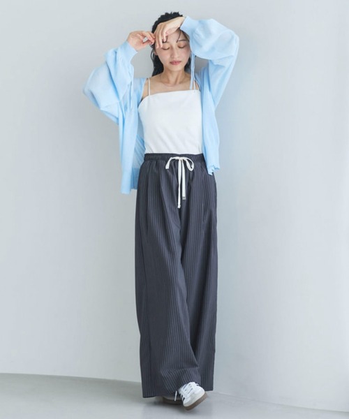 Liora by archives(リオラバイアルシーヴ)の「ストライプイージーパンツ(その他パンツ・レディース・チャコールグレー/ベージュ/ネイビー・SMALL/MEDIUM/LARGE/P/S)」の9枚目の写真