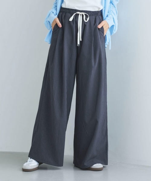 Liora by archives(リオラバイアルシーヴ)の「ストライプイージーパンツ(その他パンツ・レディース・チャコールグレー/ベージュ/ネイビー・SMALL/MEDIUM/LARGE/P/S)」の6枚目の写真